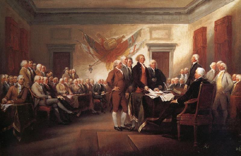 John Trumbull The Declaration of Independence 4 july 1776